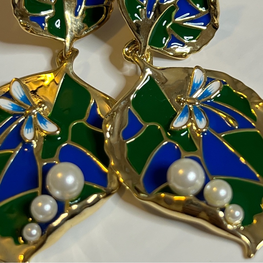 Nature Earrings 🌿💙